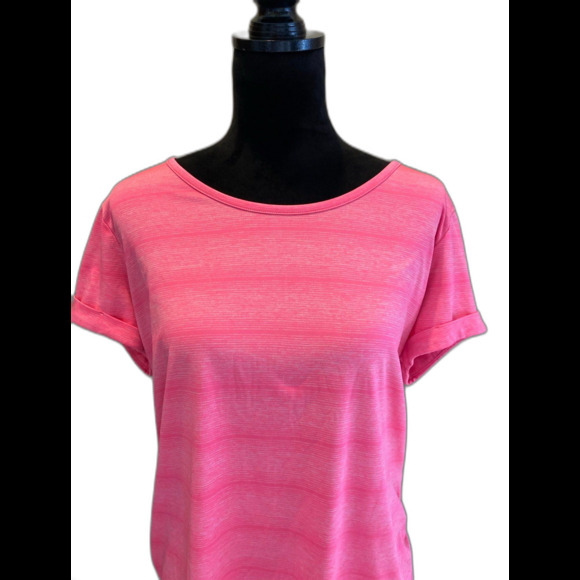 Made for Life Top Size PXL Activewear Pink Shortsleeved Blouse Work out - Picture 1 of 10